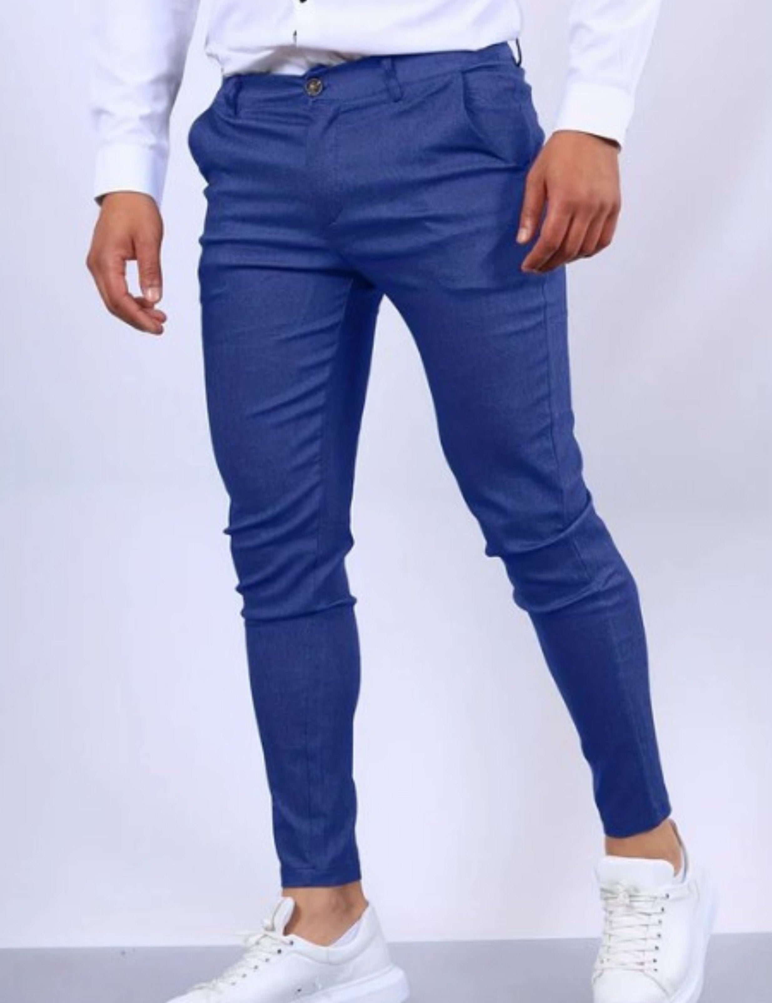 Skinny Chinos - Men's Casual Stretch Slim Fit Chino Pants