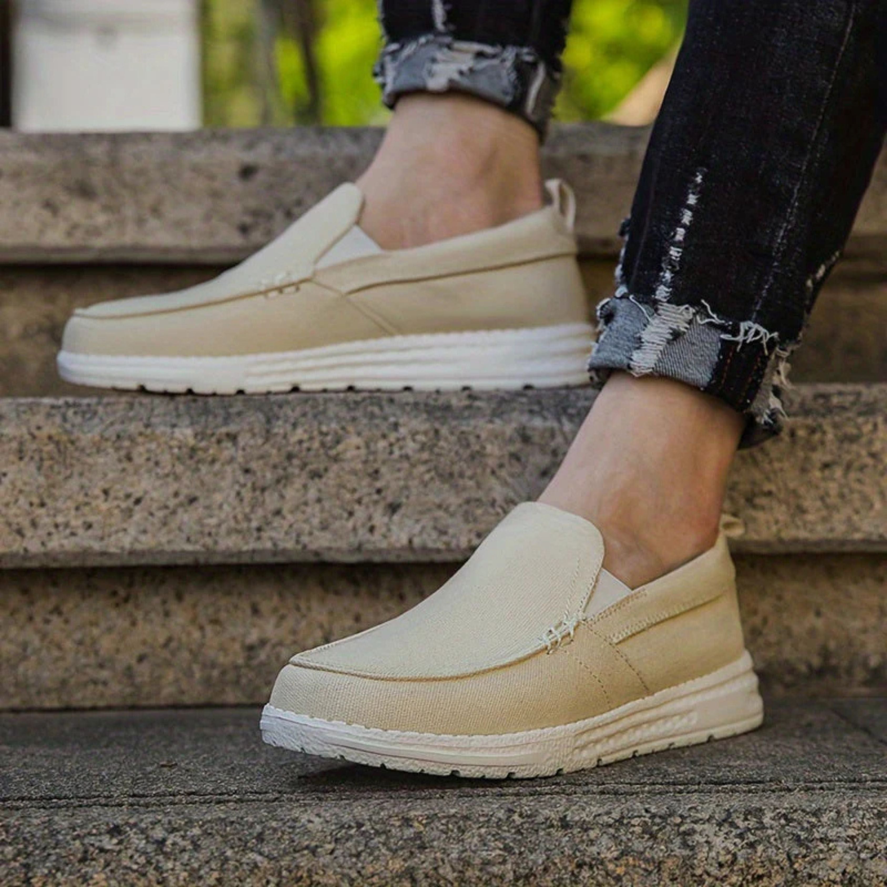 Canvas Shoes - Men's Orthopedic Slip-On Walking Shoes Loafers
