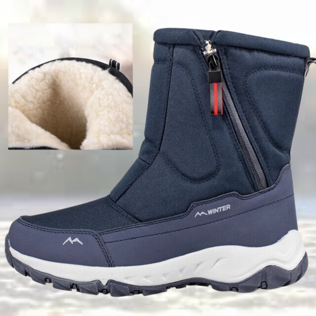 Snow Boots - Fur Lined - Non-Slip - Winter Boots - Men's Boots