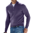 Half Zip Jumper - Long Sleeve - Pullover - Knitted Sweater - Men's Quarter Zip Sweater