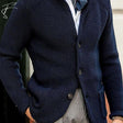 Button-Up Cardigan - Knitted - Pockets - Chunky Knit Cardigan - Men's Cardigan