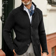 Button-Up Cardigan - Knitted - Pockets - Chunky Knit Cardigan - Men's Cardigan