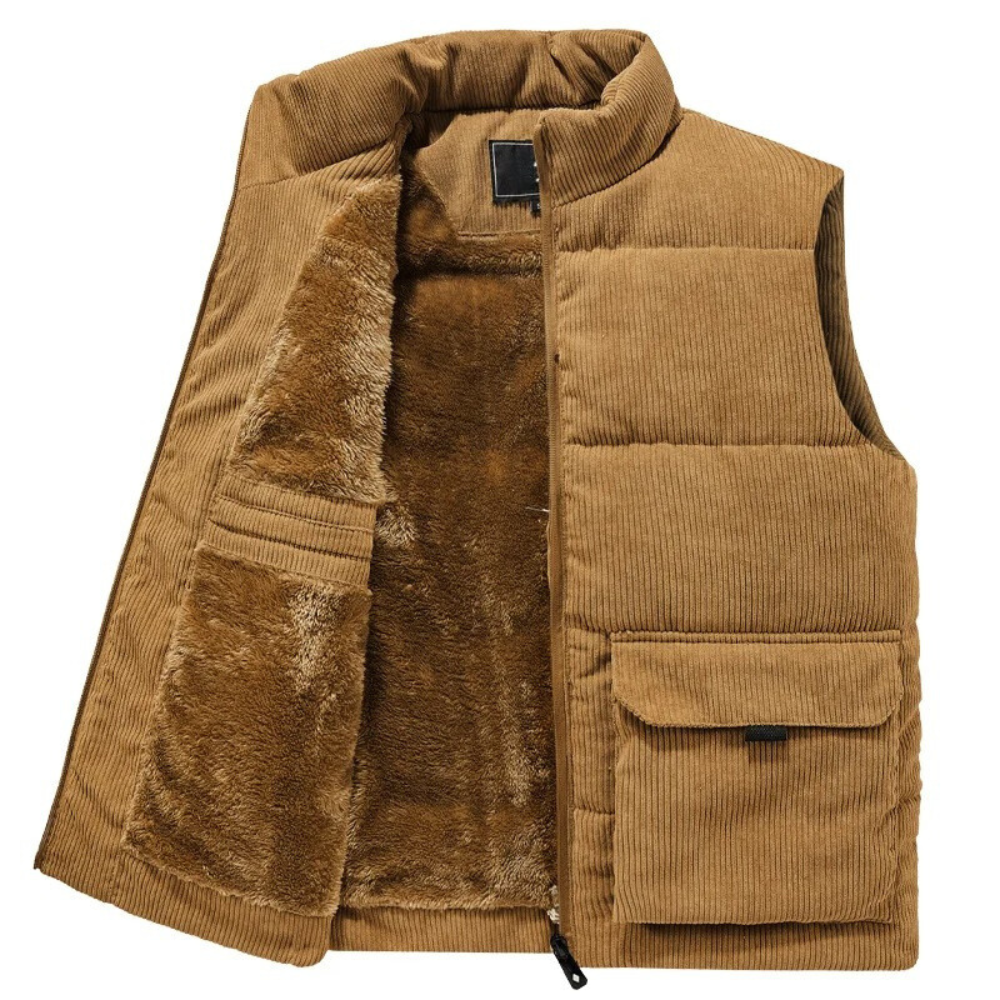 Bodywarmer | Corduroy | Padded | Puffer Vest | Men's Gilet