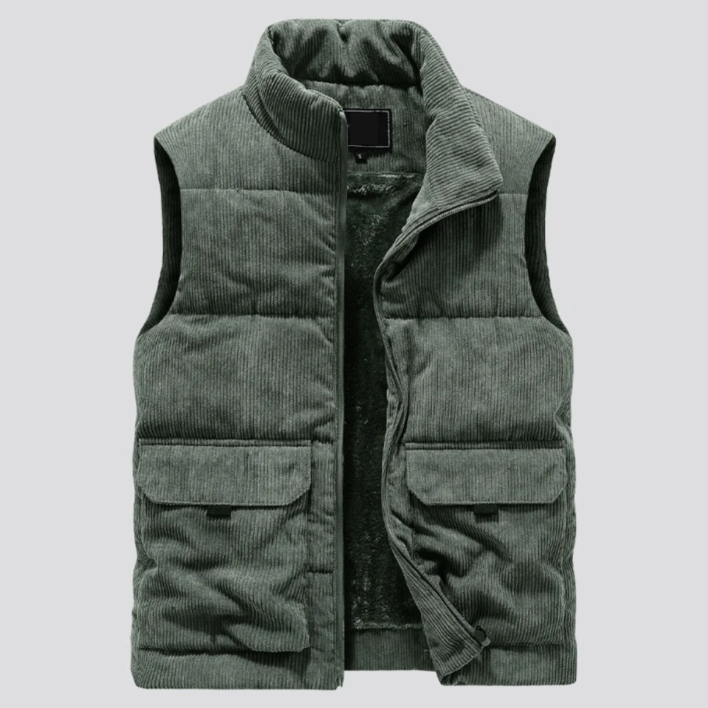 Bodywarmer | Corduroy | Padded | Puffer Vest | Men's Gilet