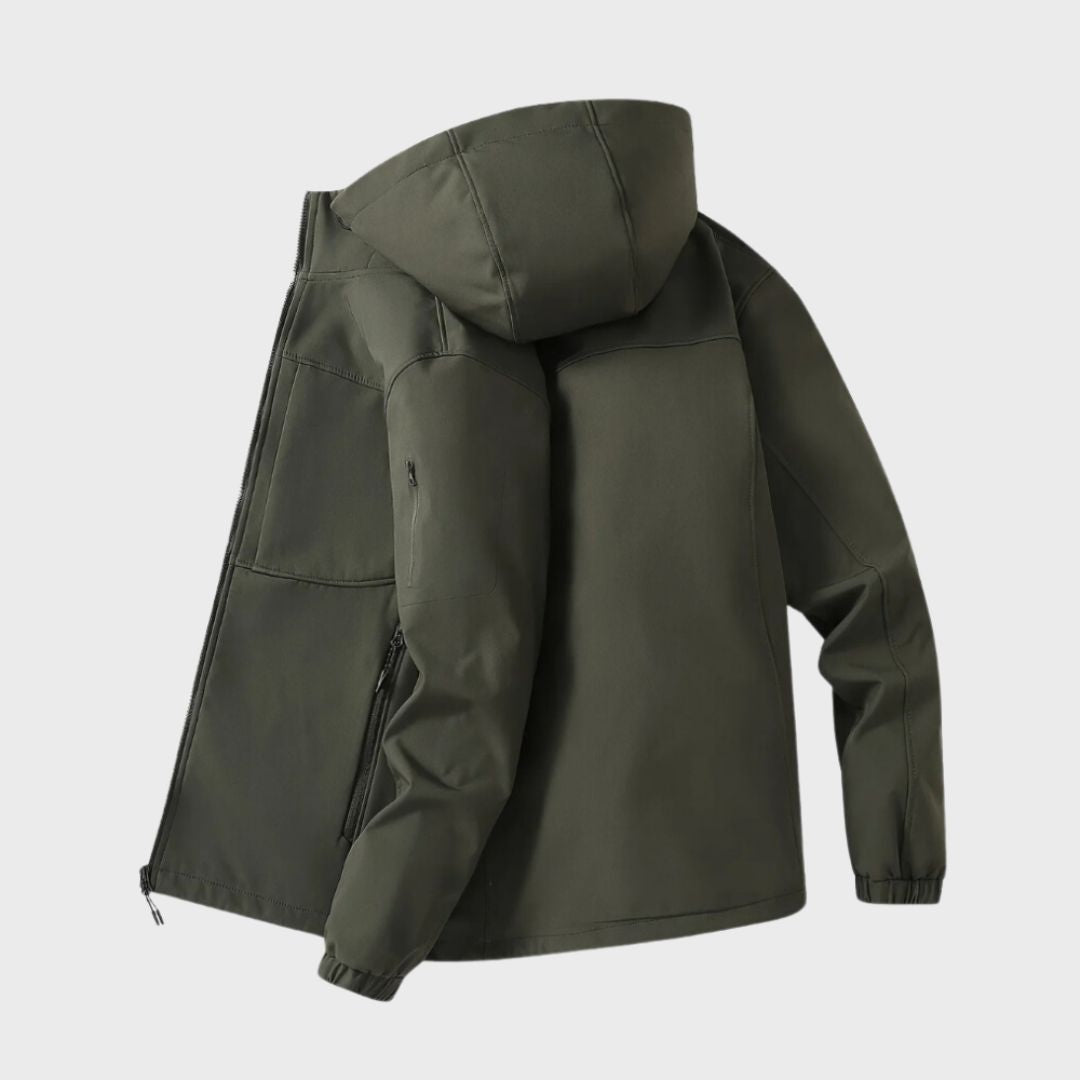 Windbreaker Jacket - Hooded - Outdoor - Softshell Jacket - Men's Waterproof Jacket