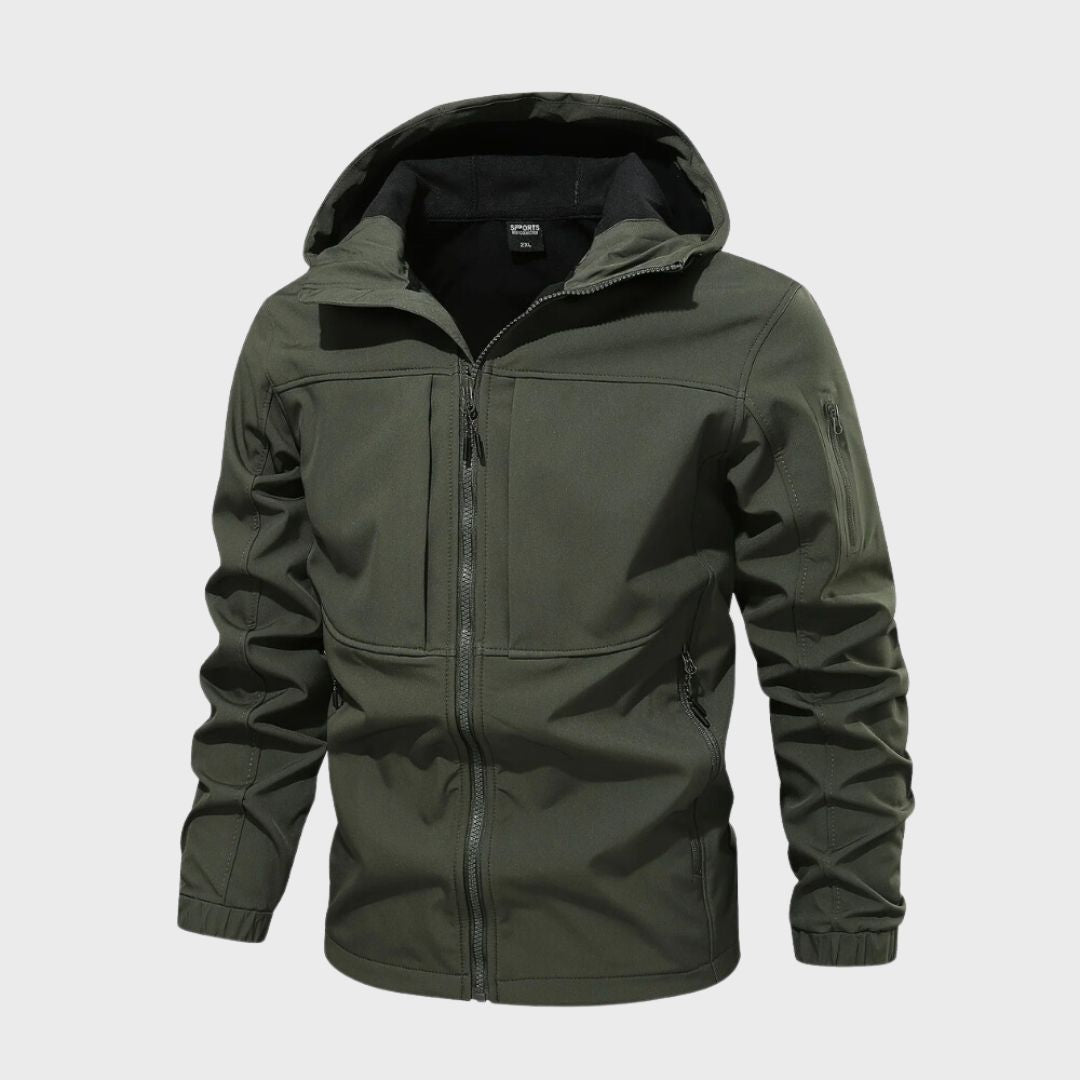 Windbreaker Jacket - Hooded - Outdoor - Softshell Jacket - Men's Waterproof Jacket