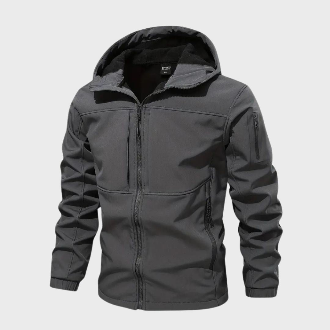 Windbreaker Jacket - Hooded - Outdoor - Softshell Jacket - Men's Waterproof Jacket