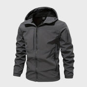 Windbreaker Jacket - Hooded - Outdoor - Softshell Jacket - Men's Waterproof Jacket