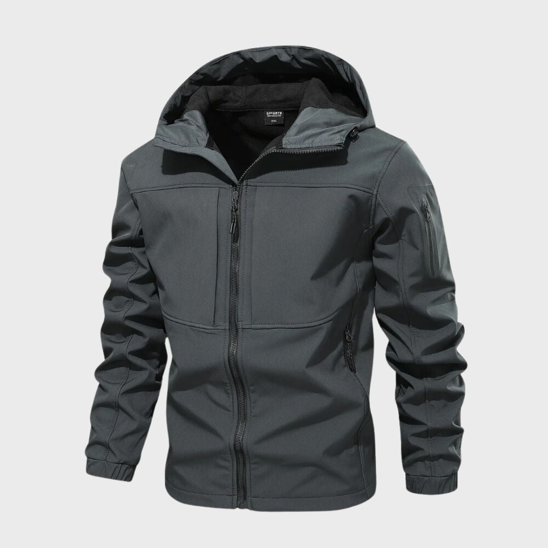 Windbreaker Jacket - Hooded - Outdoor - Softshell Jacket - Men's Waterproof Jacket