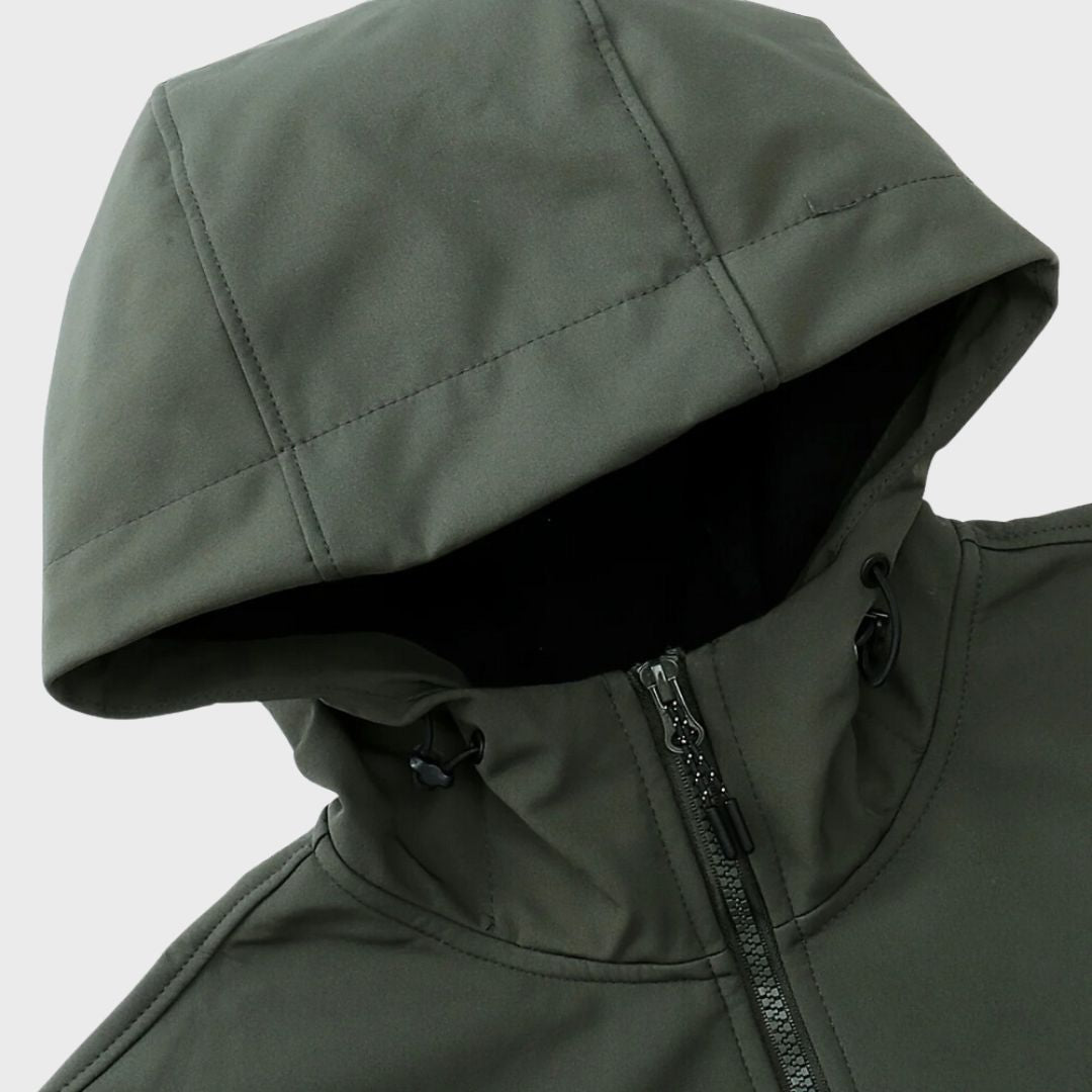 Windbreaker Jacket - Hooded - Outdoor - Softshell Jacket - Men's Waterproof Jacket