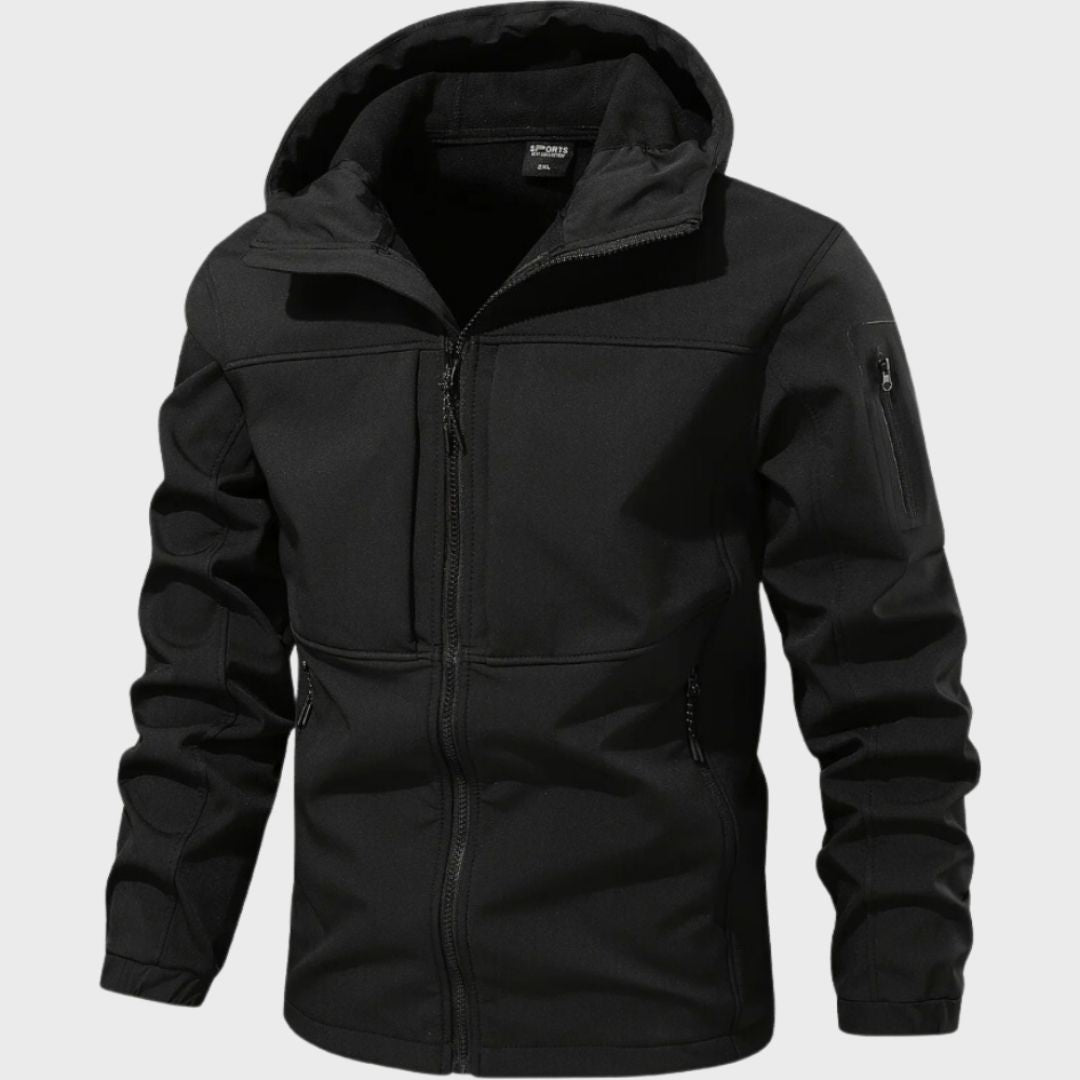 Windbreaker Jacket - Hooded - Outdoor - Softshell Jacket - Men's Waterproof Jacket