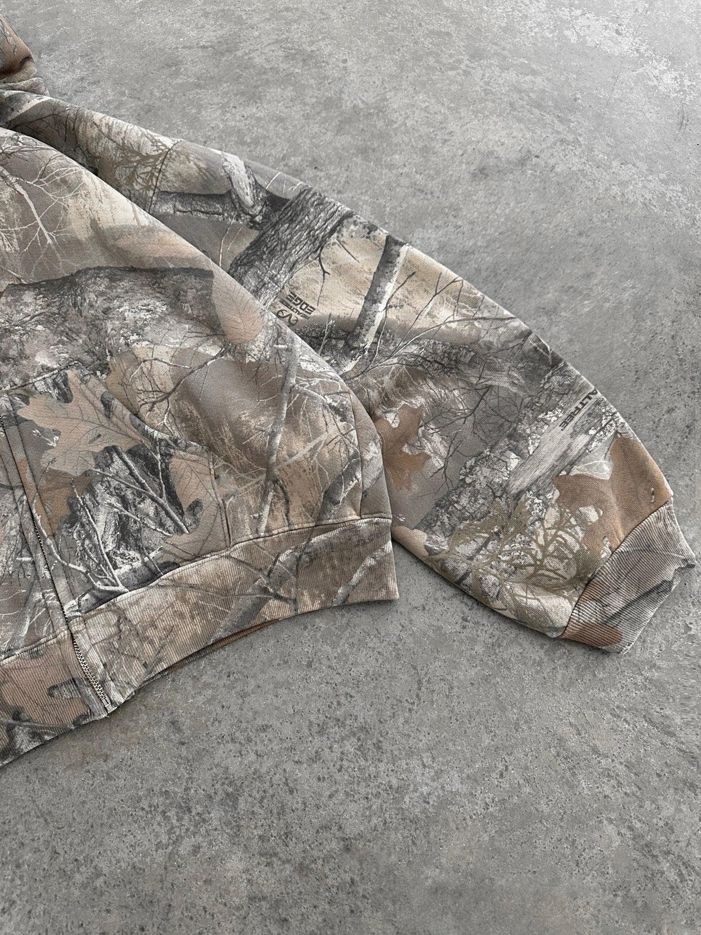 Camouflage Hoodie - Relaxed Fit - Zip-Up - Camo Hooded Sweatshirt - Men's Hoodie