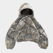 Camouflage Hoodie - Relaxed Fit - Zip-Up - Camo Hooded Sweatshirt - Men's Hoodie