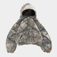 Camouflage Hoodie - Relaxed Fit - Zip-Up - Camo Hooded Sweatshirt - Men's Hoodie