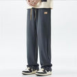 Straight Leg Joggers - Men's Casual Drawstring Leisure Sweatpants