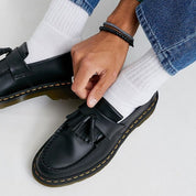 Black Loafers - Men's Chunky Slip-On Tassel Loafer Shoes