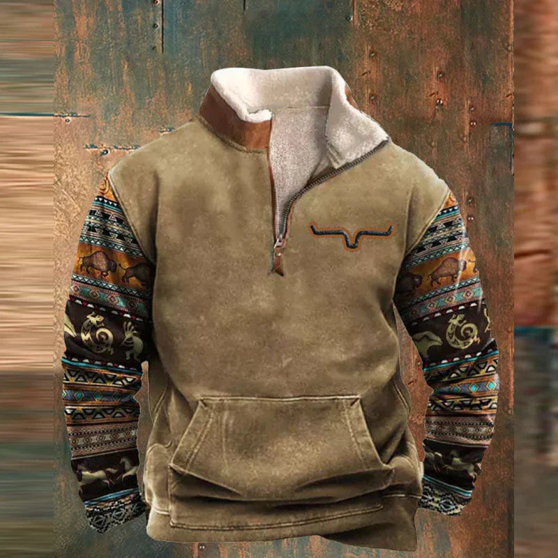 Half Zip Fleece | Warm | Pocket | Men's Half Zip Pullover | Winter Clothes