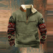 Half Zip Fleece | Warm | Pocket | Men's Half Zip Pullover | Winter Clothes