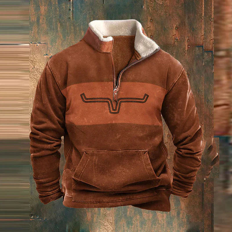 Half Zip Fleece | Warm | Pocket | Men's Half Zip Pullover | Winter Clothes