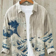 Linen Shirt | Printed | Button-Up | Long Sleeve Shirt | Men's Shirt