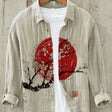 Linen Shirt | Printed | Button-Up | Long Sleeve Shirt | Men's Shirt