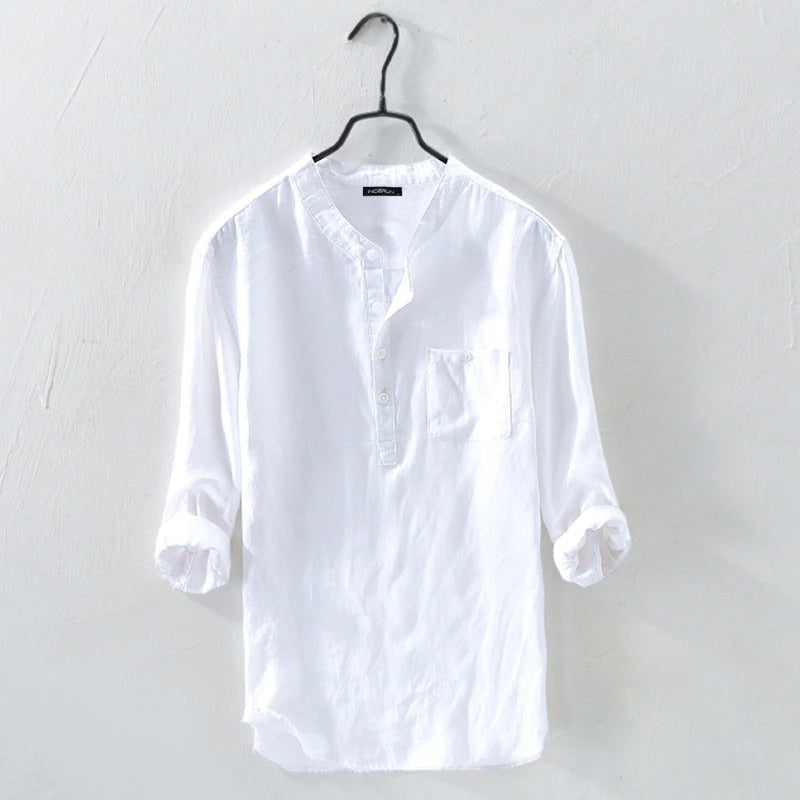 Linen Shirt | Buttoned Up | Long Sleeve | Summer Shirt | Men's Shirt