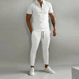 Co-Ord Set | Polo T-Shirt | Elastic Waist | Two-Piece Set | Men's Summer Set