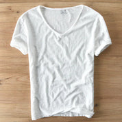 V-Neck T-Shirt | Lightweight | Short Sleeve | Summer Shirt | Men's T-Shirt