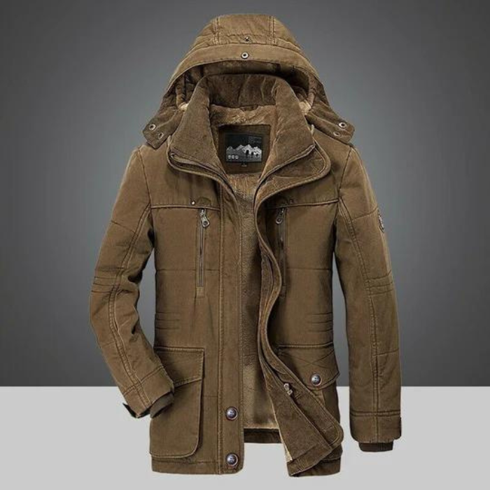 Winter Jacket | Zipper | Hood | Sherpa Lining | Men's Winter Jacket-Southern-Taylor