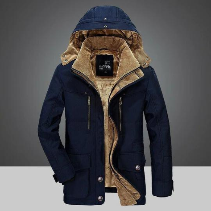 Winter Jacket | Zipper | Hood | Sherpa Lining | Men's Winter Jacket-Southern-Taylor