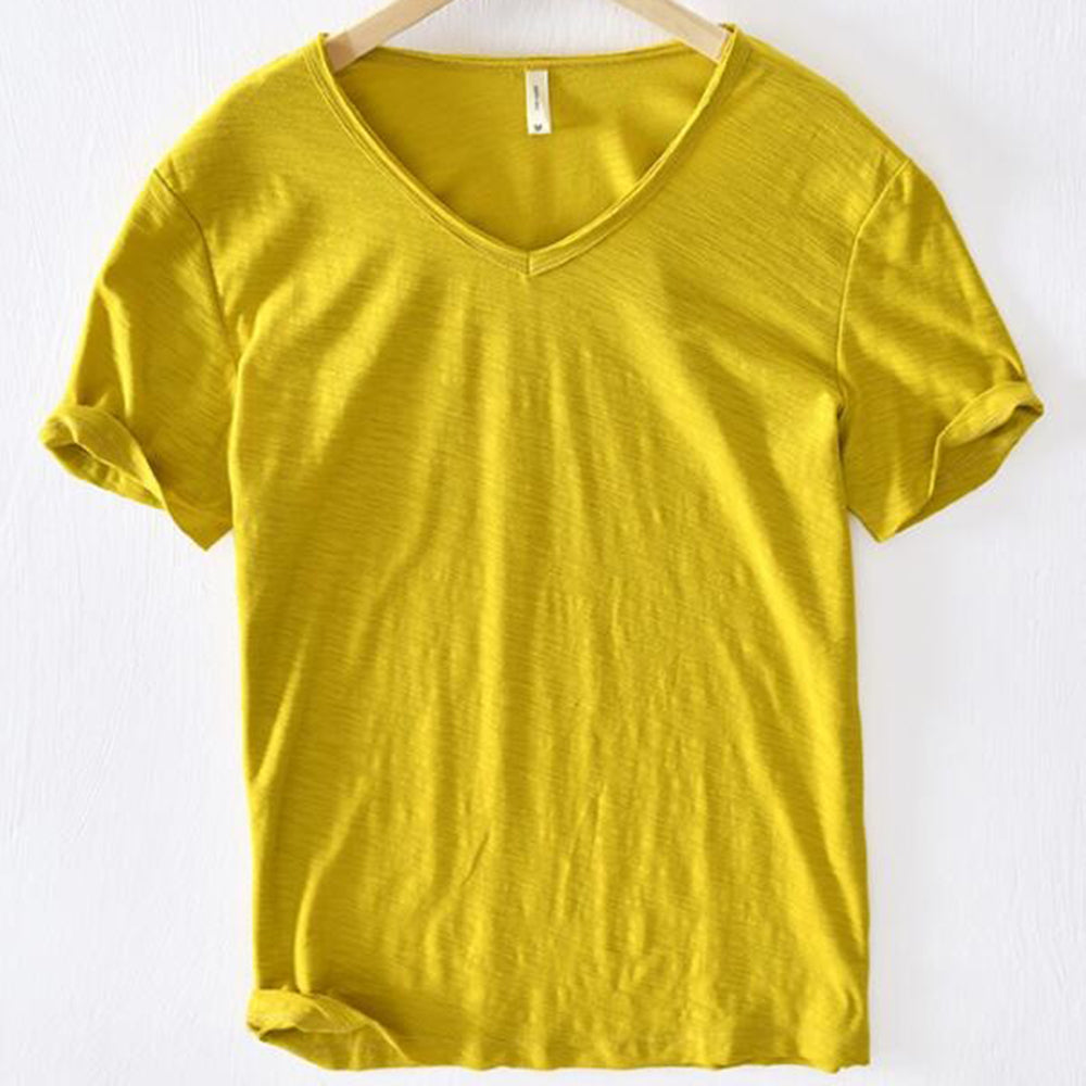 V-Neck T-Shirt | Lightweight | Short Sleeve | Summer Shirt | Men's T-Shirt
