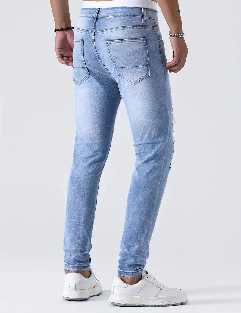 Zayden Ripped Jeans | Trendy Slim Fit Jeans for Men-Southern-Taylor