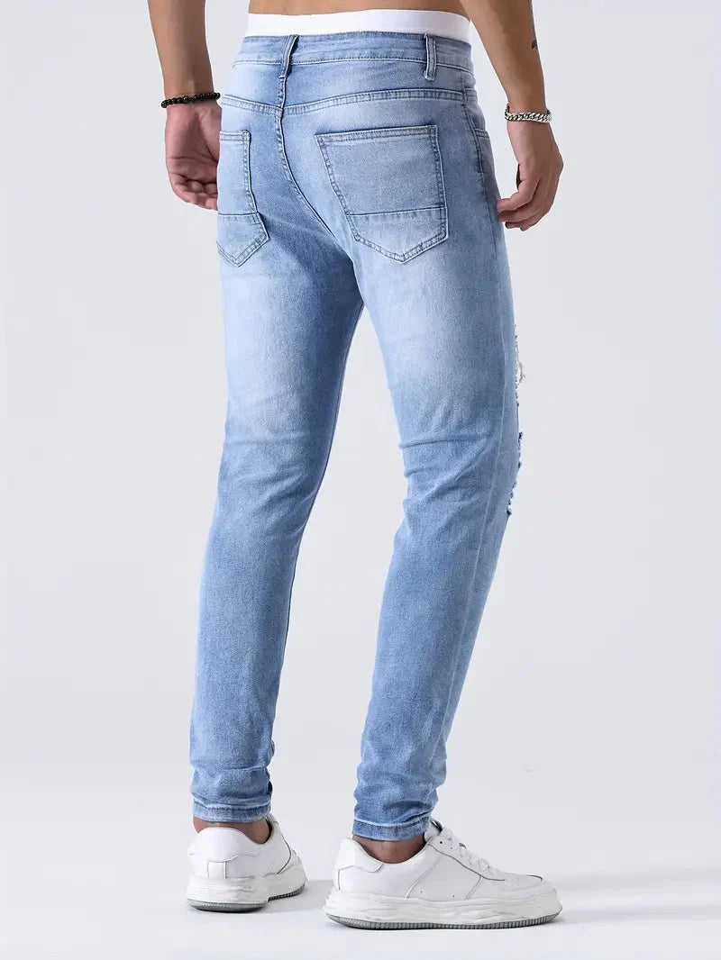 Zayden Ripped Jeans | Trendy Slim Fit Jeans for Men-Southern-Taylor