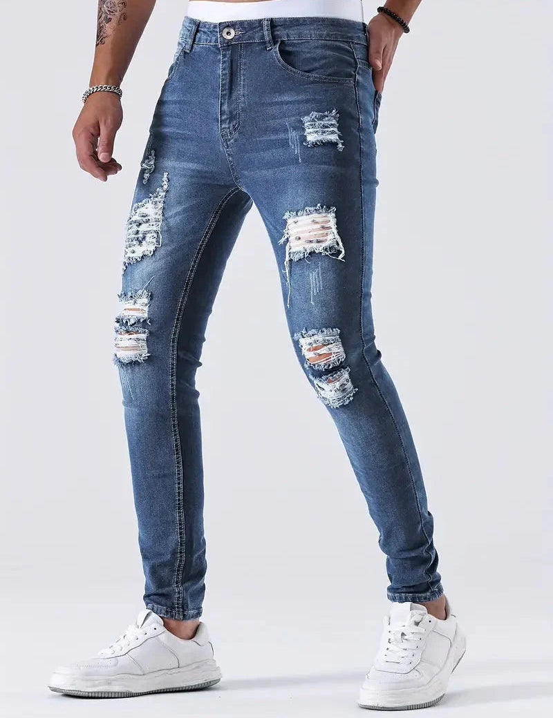 Zayden Ripped Jeans | Trendy Slim Fit Jeans for Men-Southern-Taylor