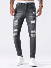 Zayden Ripped Jeans | Trendy Slim Fit Jeans for Men-Southern-Taylor