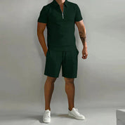 Shorts and T-Shirt Set | Polo | Short Sleeve | Two-Piece Set | Men's Summer Set