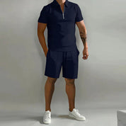 Shorts and T-Shirt Set | Polo | Short Sleeve | Two-Piece Set | Men's Summer Set
