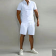 Shorts and T-Shirt Set | Polo | Short Sleeve | Two-Piece Set | Men's Summer Set