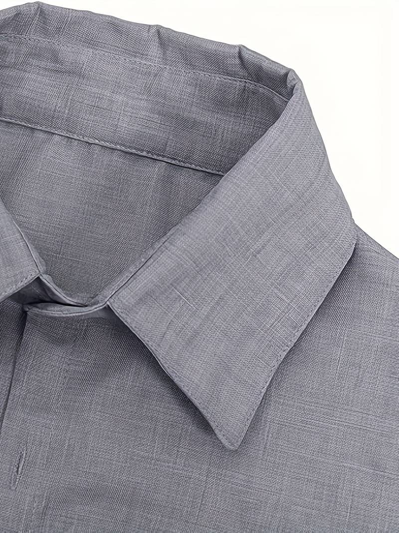 Short Sleeve Shirt - Men's Lightweight Collared Button-Up Shirt