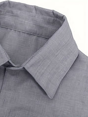 Short Sleeve Shirt - Men's Lightweight Collared Button-Up Shirt