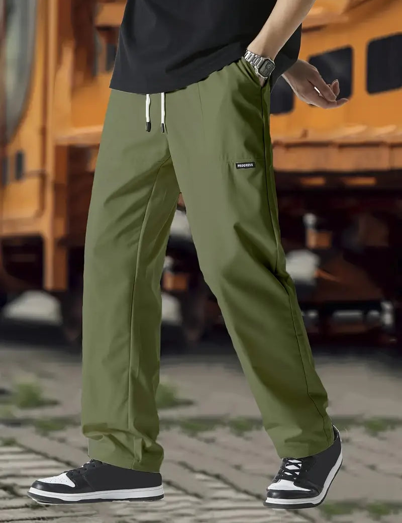 Track Pants | Drawstring | Leisure | Straight Leg Pants | Men's Trousers