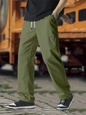 Track Pants | Drawstring | Leisure | Straight Leg Pants | Men's Trousers