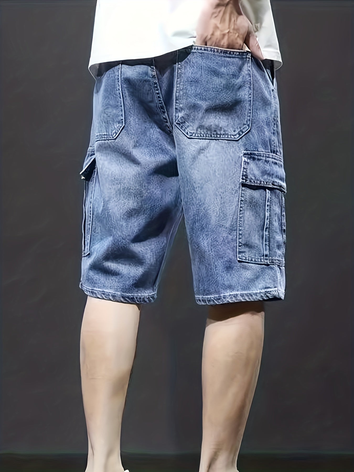 Denim Cargo Shorts | Casual | Stretch | Denim Shorts | Men's Shorts