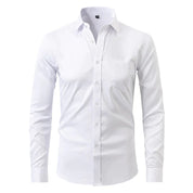 Dress Shirt - Long Sleeve - Stretchy - Non Iron Shirt - Men's Shirt