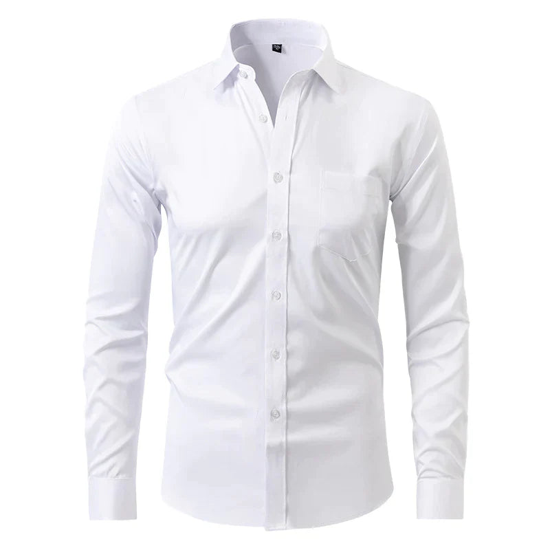 Dress Shirt - Long Sleeve - Stretchy - Non Iron Shirt - Men's Shirt