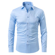 Dress Shirt - Long Sleeve - Stretchy - Non Iron Shirt - Men's Shirt