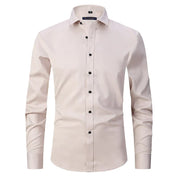 Dress Shirt - Long Sleeve - Stretchy - Non Iron Shirt - Men's Shirt