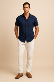 Short Sleeve Shirt | Lightweight | Button-Up | Summer Shirt | Men's Shirt