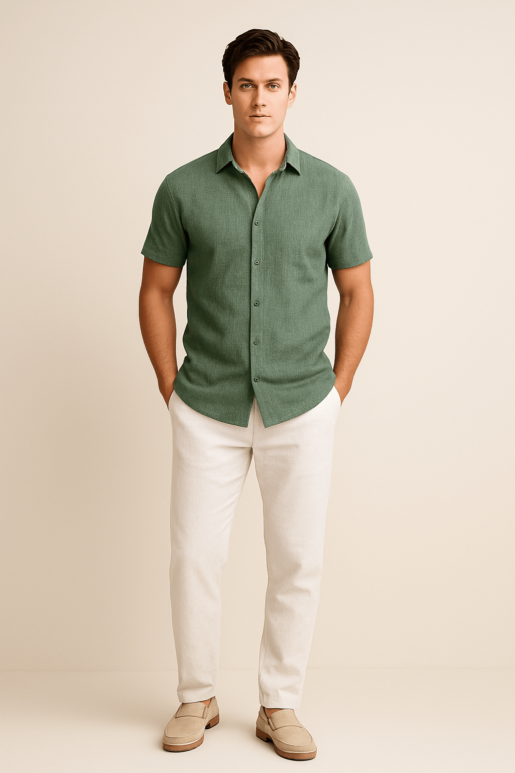 Short Sleeve Shirt | Lightweight | Button-Up | Summer Shirt | Men's Shirt