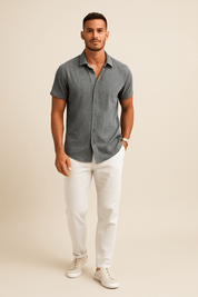 Short Sleeve Shirt | Lightweight | Button-Up | Summer Shirt | Men's Shirt